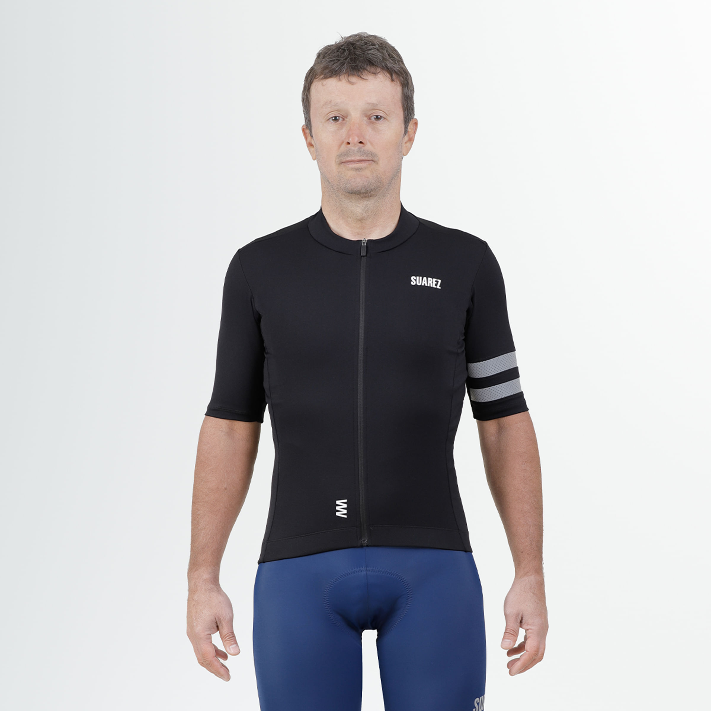 Men's Cycling Jersey Fonte Black | Suarez Clothing - SUAREZ®